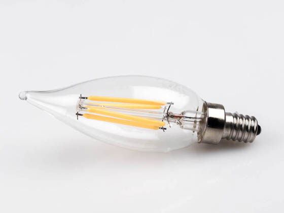 Bulbrite 776859 LED4CA10/27K/FIL/3 Dimmable 4.5W 2700K Decorative Filament LED Bulb, Enclosed Rated