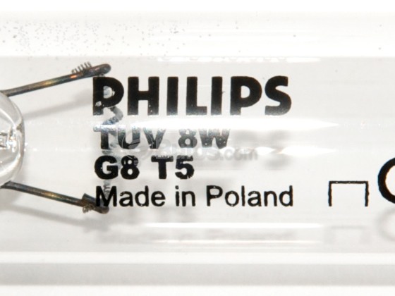 Philips Lighting 299305 TUV8T5 (G8T5) Philips 8W 12in T5 TUV Germicidal Fluorescent Tube