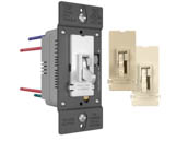 Legrand TSD4FBL3PTC TSD4FBL3PTC 0-10V Fluorescent/LED Slide Dimmer and Toggle On/Off Single Pole/3-Way Switch, Tri-Color