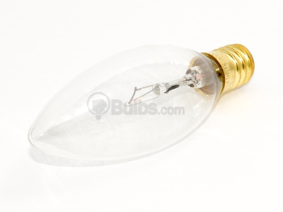 Bulbrite 400440 40CTC/E14 40W 130V Clear Blunt Tip Decorative Bulb, European E14 Base