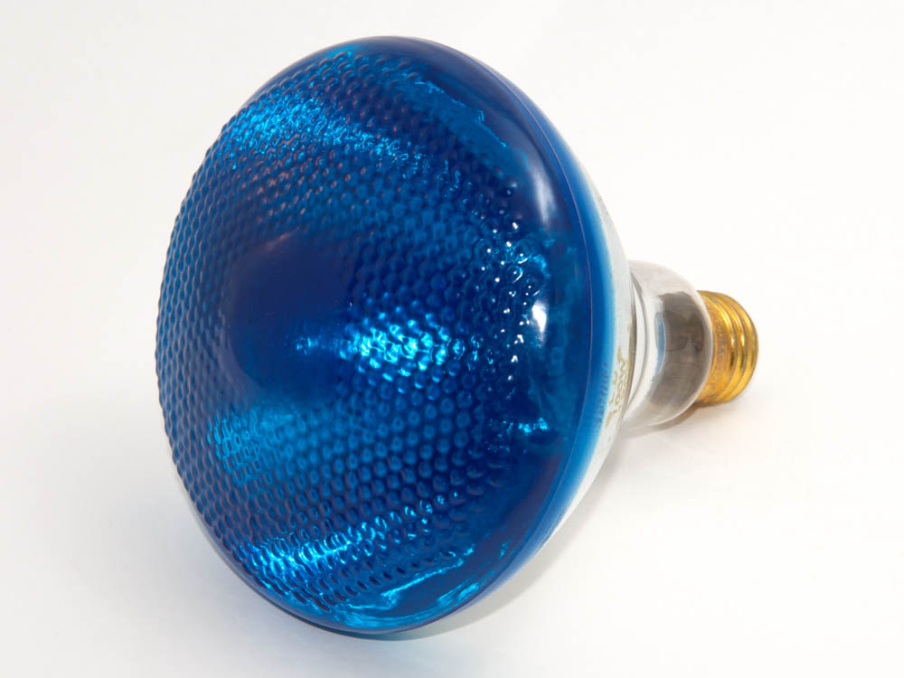 Bulbrite B273100 100BR38B  (Blue) 100 Watt, 120 Volt BR38 Blue Reflector Bulb