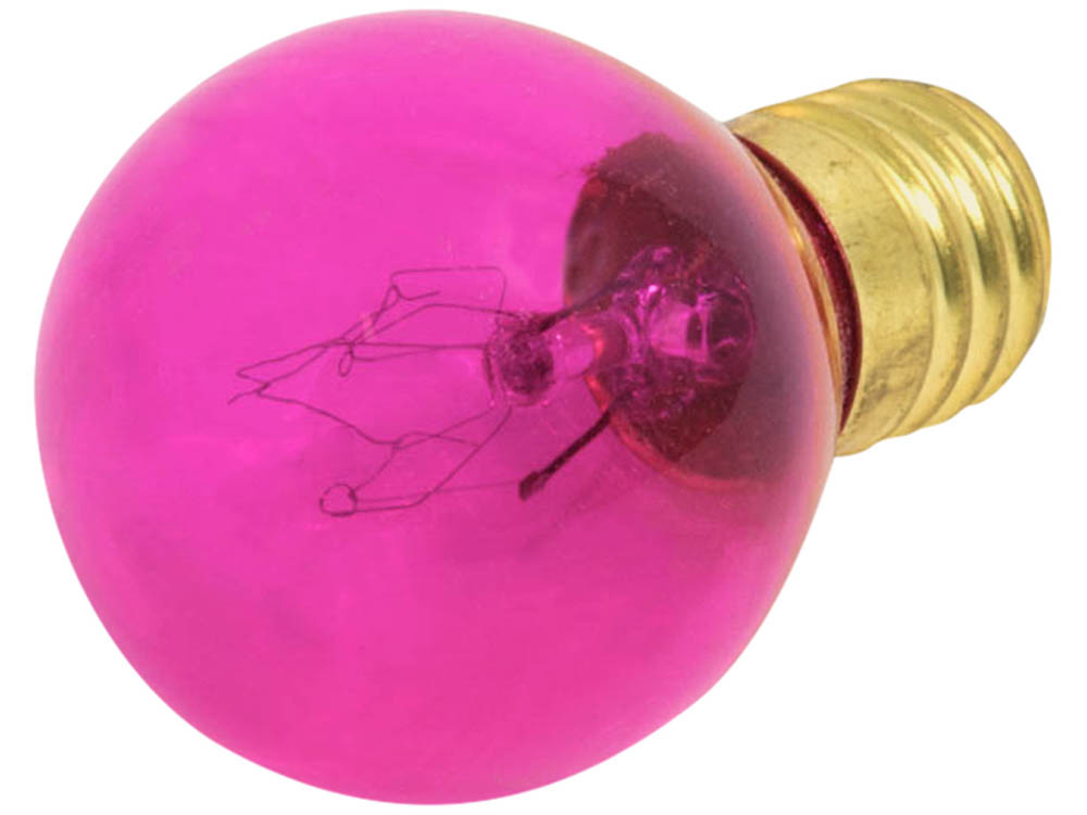Bulbrite B702610 10S11TP (Trans. Pink) 10W 130V S11 Transparent Pink Sign or Indicator Bulb, E17 Base