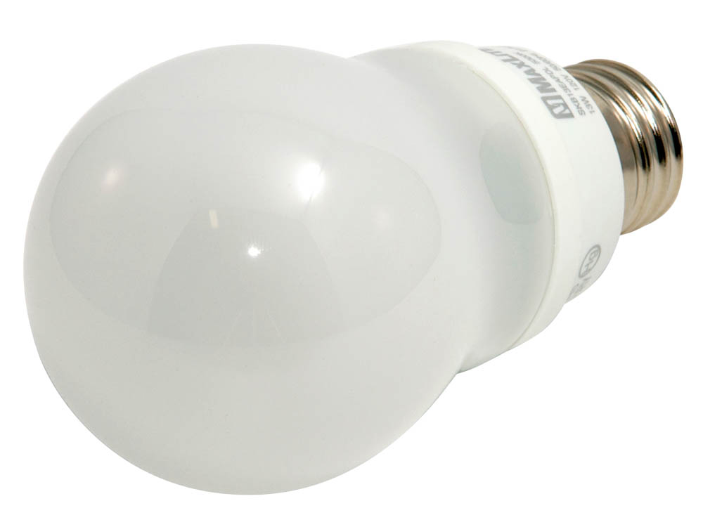 MaxLite M31534 SKB13EAPDL 60 Watt Incandescent Equivalent, 13 Watt, 120 Volt A-Style Bright White CFL Bulb