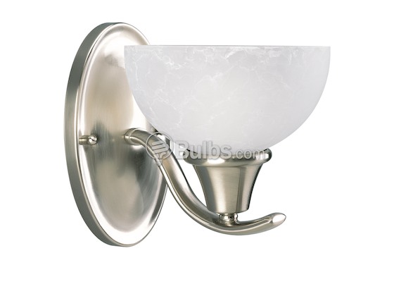Progress Lighting P2739-09 One-Light Wall Bracket Light Fixture, Sentura Collection, Brushed Nickel