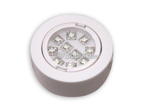 Simkar LEDPU3WH120V LED Puck Light Fixture, NON-DIMMABLE, 3 Pack, White
