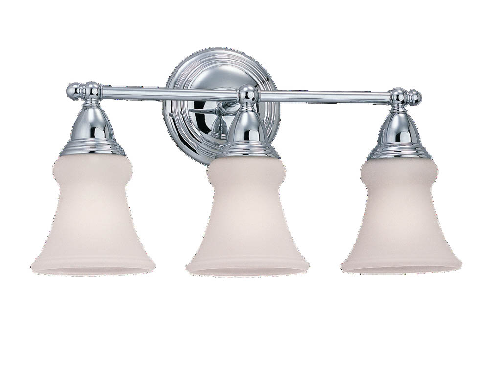 Sea Gull Lighting 40125-05 Three-Light Wall/Bath Light Fixture, Sagemore Collection, Chrome