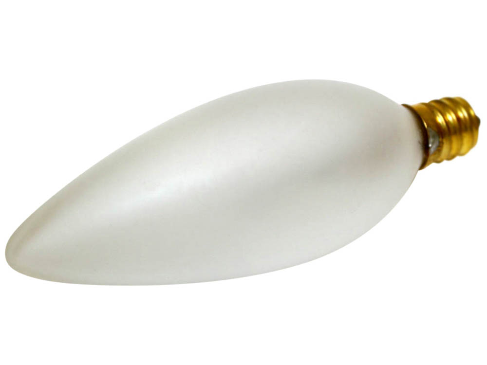 Bulbrite 491060 60CTF/32/2 60W 120V Frosted Blunt Tip Decorative Bulb, E12 Base