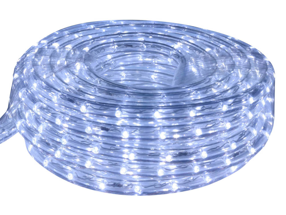 American Lighting LR-LED-CW-9 9 Foot Cool White 6400 Kelvin LED Flexible Rope Light Kit with Mounting Clips