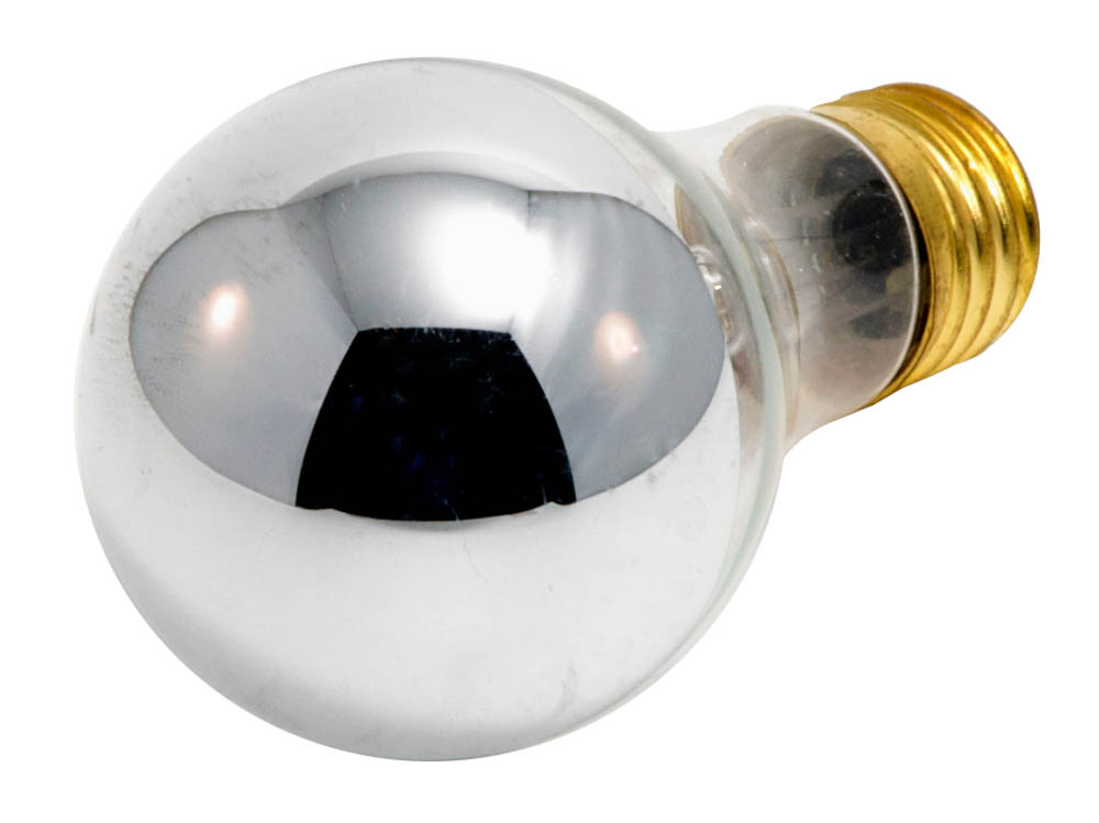 Bulbrite 712160 60A19HM (Half-Mirror) 60W 120V A19 Half Mirror E26 Base