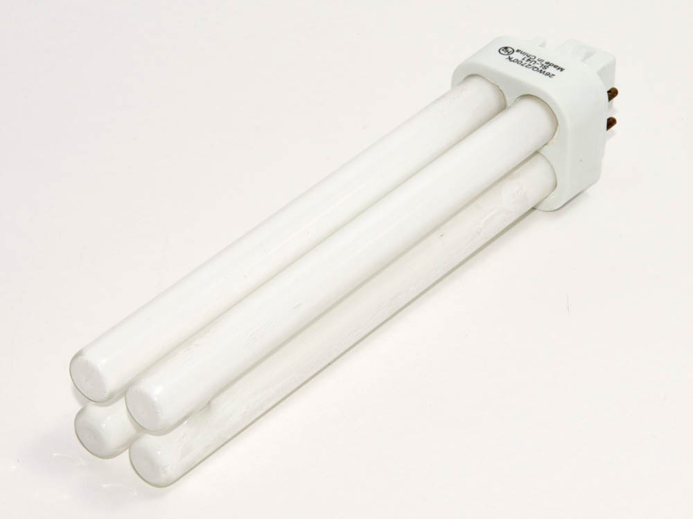Greenlite Corp. G181015 26W/Q/4P/27K DISC. (USE 544483) 26 Watt 4-Pin Very Warm White Quad/Double Twin Tube CFL Bulb