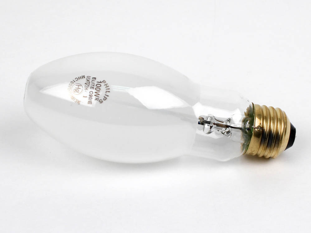 Philips Lighting 419523 MHC100/C/U/M/3K ELITE Philips 100W Coated ED17 Warm White Metal Halide Bulb