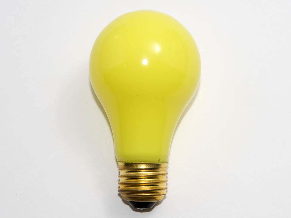 Bulbrite B106825 25A/CY (Yellow) 25W 120V A19 Yellow E26 Base