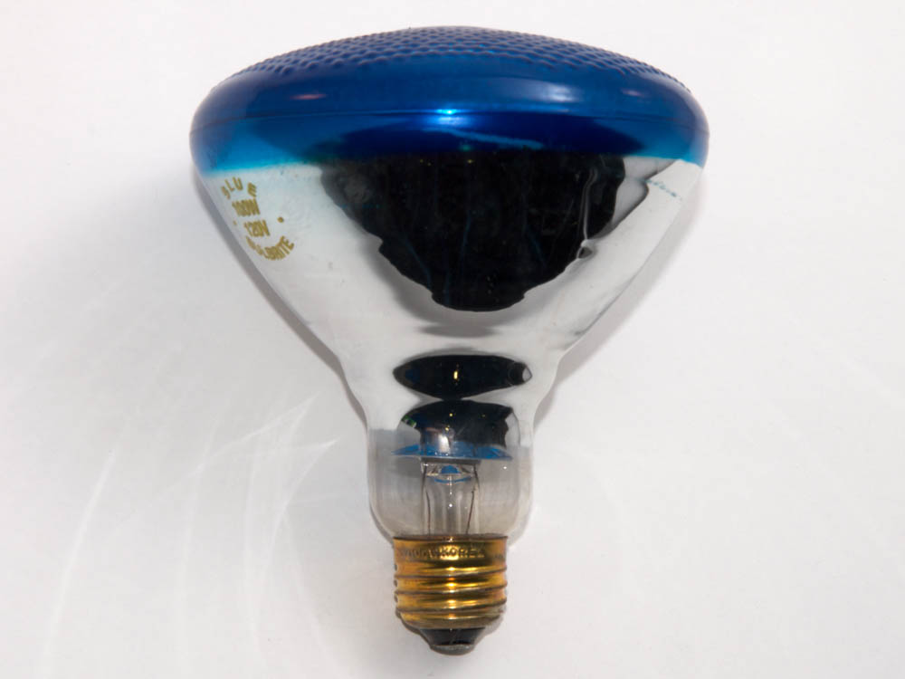 Bulbrite B273100 100BR38B  (Blue) 100 Watt, 120 Volt BR38 Blue Reflector Bulb
