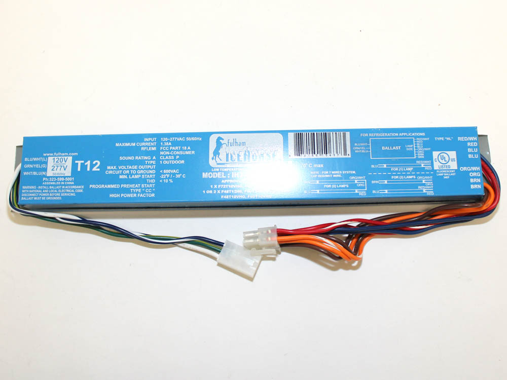 Fulham IH3-UNV-272-T12HO IceHorse 3 Low Temperature Electronic Ballast, 120V/277V