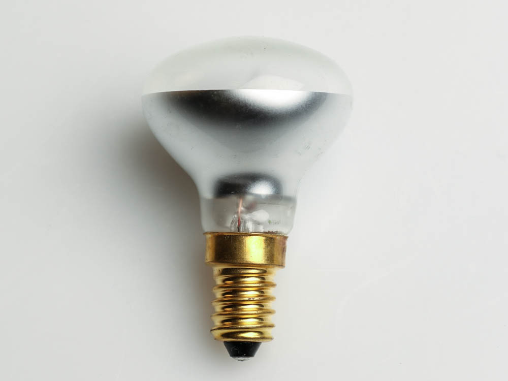 Satco Products, Inc. S4706 40R14/E14 Satco 40W 130V R14 Frosted Reflector Flood European E14 Base