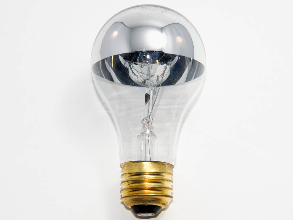 Bulbrite 712160 60A19HM (Half-Mirror) 60W 120V A19 Half Mirror E26 Base