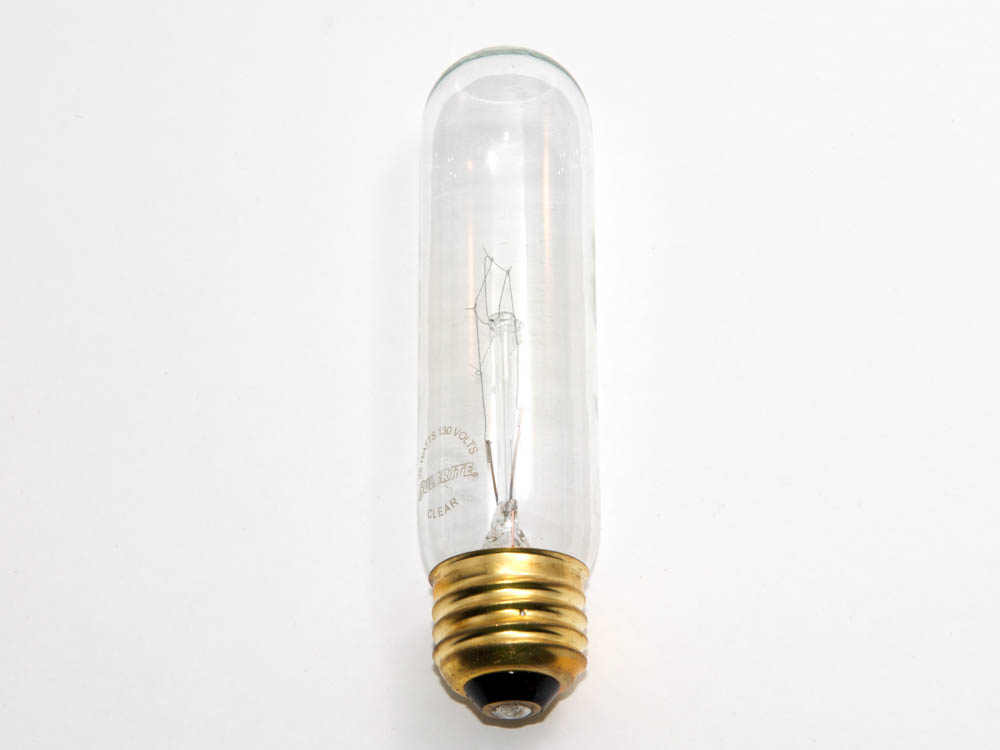 Bulbrite 704125 25T10C 25W 130V T10 Clear Tube E26 Base