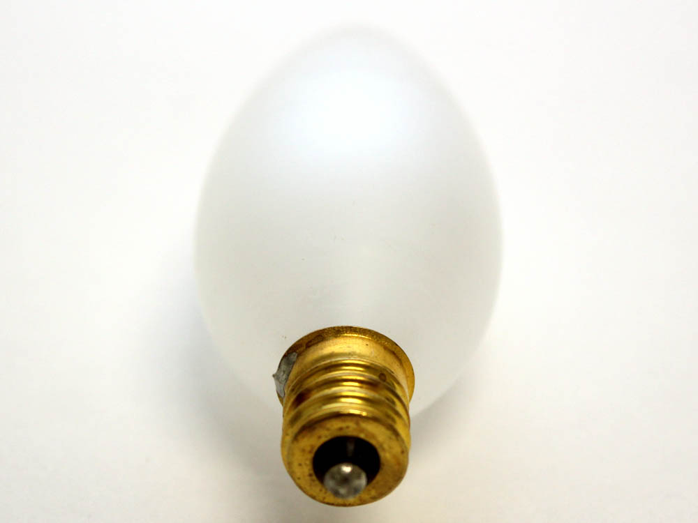 Bulbrite 491060 60CTF/32/2 60W 120V Frosted Blunt Tip Decorative Bulb, E12 Base