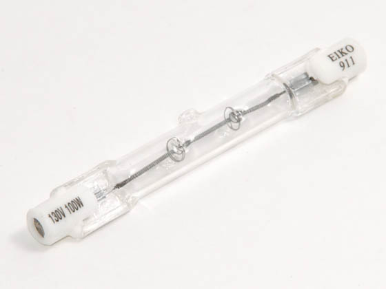 Eiko W-Q100W/S130V Q100W/S130V 100W 130V T3 Clear Short Halogen Bulb