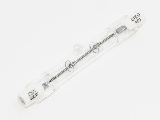 Eiko W-Q400W/S120V Q400W/S120V (DISC-Use W-EHR) 400 Watt, 120 Volt T3 Clear Short Halogen EHR Bulb