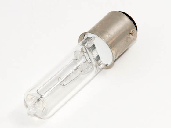 Eiko W-Q100CL/DC/2V-120V Q100CL/DC/2V-120V 100 Watt, 120 Volt T4 Clear Halogen DC Bayonet ESR Bulb