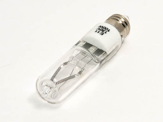 Eiko W-Q100CL/MC/2V-130V Q100CL/MC/2V-130V 100 Watt, 130 Volt T4 Clear Halogen Mini Can Bulb