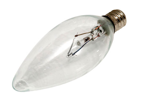 Bulbrite B460060 KR60CTC/32 60W 120V Clear Krypton Blunt Tip Decorative Bulb, E12 Base