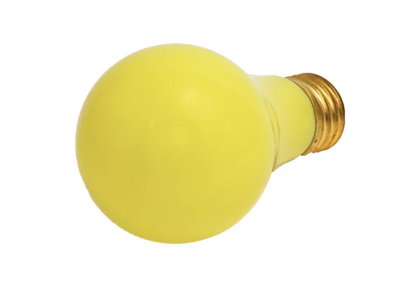 Bulbrite B106825 25A/CY (Yellow) 25W 120V A19 Yellow E26 Base