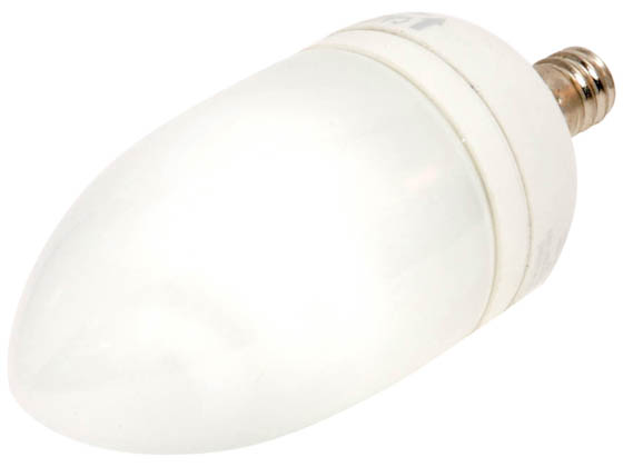 TCP TEC10709C 10709C (Candelabra Base) 9W Warm White Torpedo CFL Bulb, E12 Base