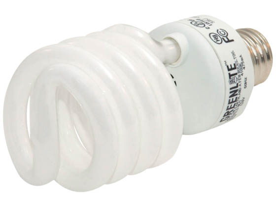 Greenlite Corp. 397027 26W/ELS-M/41K (Mini) Greenlite 26W Cool White Spiral CFL Bulb, E26 Base