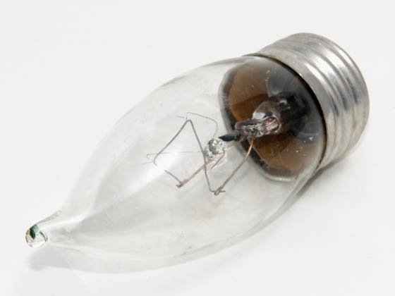 Philips Lighting 168229 BC-60BA9-1/2/CL/LL (120V) Philips 60 Watt, 120 Volt Clear Bent Tip Long Life Decorative Bulb