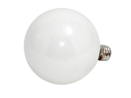 Philips Lighting 168484 BC-40G16 1/2 /WLL Philips 40W 120V G16 White Long Life Globe Bulb, E12 Base
