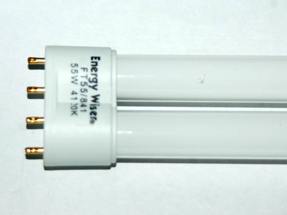 Bulbrite B504552 FT55/841 (4-Pin) 55W 4 Pin 2G11 Cool White Long Single Twin Tube CFL Bulb