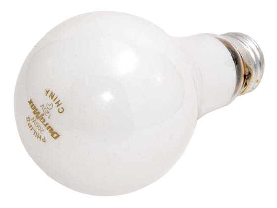 Philips Lighting 168674 200A/WL (120V) Philips 200W 120V A21 Soft White Long Life Bulb, E26 Base