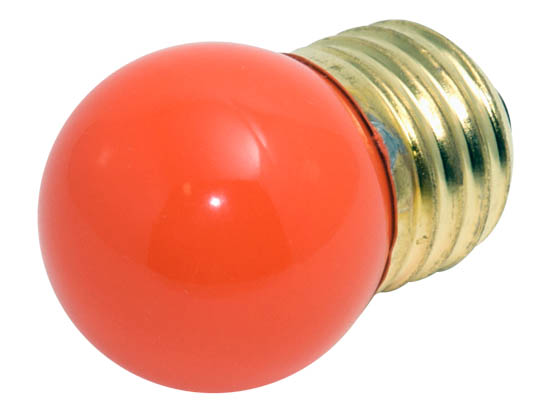 Bulbrite B702507 7.5S11O (Orange) 7.5W 130V S11 Orange Sign E26 Base