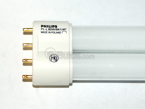 Philips Lighting 386995 PL-L 80W/841 Philips 80 Watt, 4-Pin Cool White Long Single Twin Tube CFL Bulb