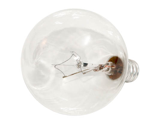 Philips Lighting 168468 BC40G16-1/2C/CL/LL  (120V) Philips 40W 120V G16 Clear Long Life Globe Bulb, E12 Base