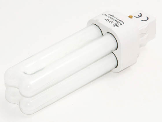 GE GE20531 F13DBX23T4/SPX41 (2-Pin) 13 Watt, 2-Pin Cool White Double Twin Tube CFL Bulb