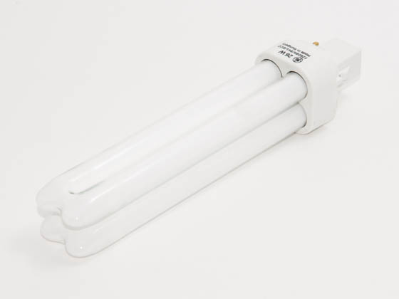 GE GE35252 F26DBXT4/SPX41 (DISC USE 97609) 26 Watt, 2-Pin Cool White Double Twin Tube CFL Bulb