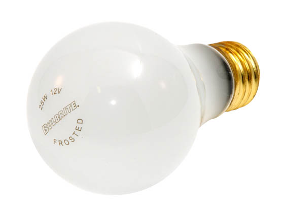 Rough Service Light Bulbs… Pack of 4 Incandescent 25 Watt A19 Light Bulb: Frosted E26 Medium Base 130V 