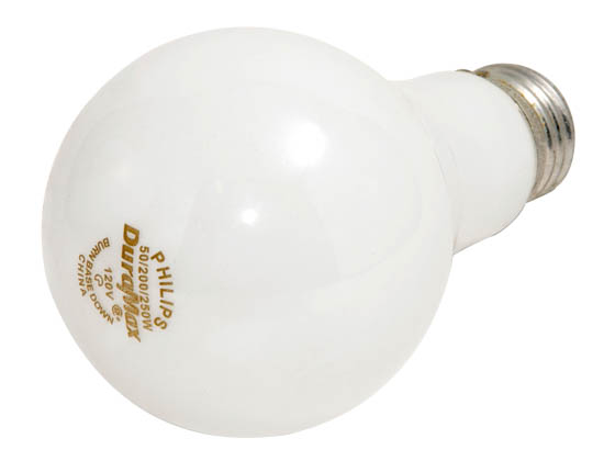 Philips Lighting 169490 50/250A/WL  (120V) Philips 50-250W 120V A21 Soft White Long Life 3 Way E26 Base