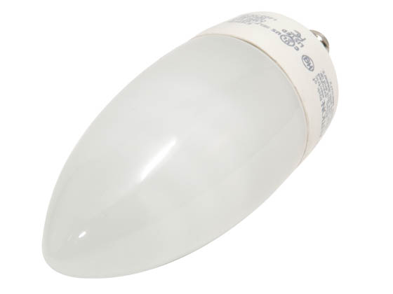 TCP TEC10714C 10714C (Candelabra Base) 14W Warm White Torpedo CFL Bulb, E12 Base