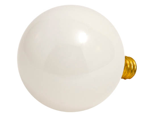 Bulbrite B310115 15G16WH3 15W 130V G16 White Globe Bulb, E12 Base