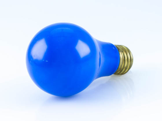 Bulbrite B106360 60A/CB (Blue) 60W A19 Bulb, E26 Base Blue - Availability for Public Safety Events