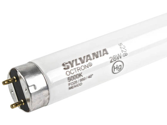 Sylvania SYL21870 FO28/950/40in 28W 40in T8 Bright White Fluorescent Tube