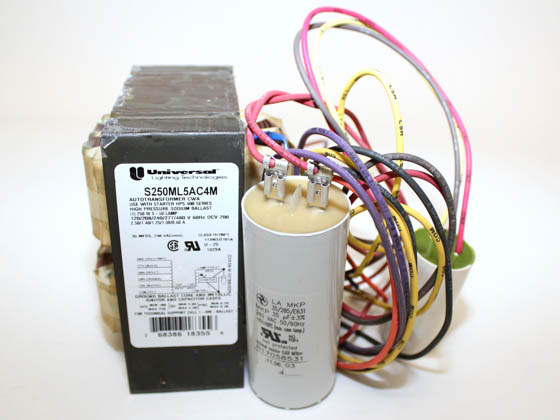 Universal Douglas S250ML5AC4M500K S250ML5AC4M500K (DISC USE S250ML5AC40500K) Universal 250 Watt, 120-277&480 Volt High Pressure Sodium Ballast