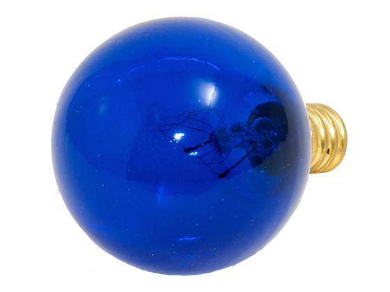 Bulbrite B303010 10G12B (130V, Transparent Blue) 10W 130V G12 Blue Globe Bulb, E12 Base