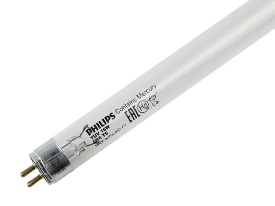 Philips Lighting 112508 TUV16T5 (G16T5) Philips 16W 12in T5 TUV Germicidal Fluorescent Tube