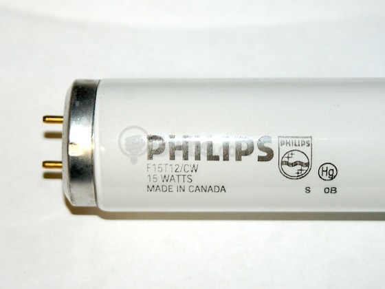 Philips Lighting 141499 F15T12/CW Philips 15W 18in T12 Cool White Fluorescent Tube