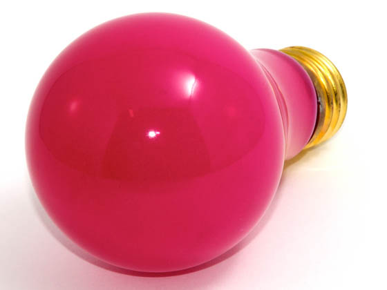 Bulbrite B106625 25A/CP (Pink) 25 Watt, 120 Volt A19 Pink Bulb